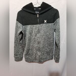 Hurley Kids' Black and Gray Hoodie